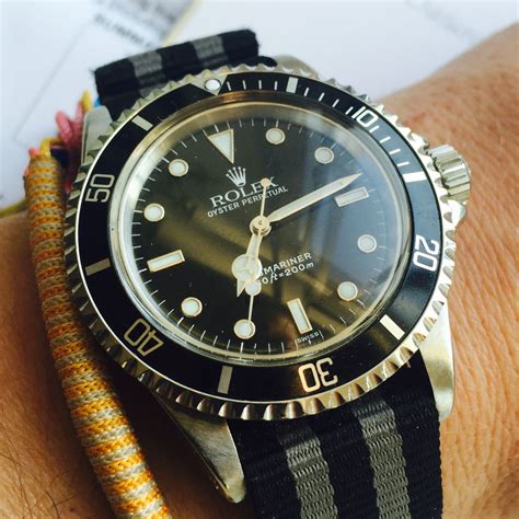 mens vintage rolex submariner nylon band|rolex submariner band for sale.